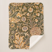 William Morris Cherwell Wallpaper Pattern Sherpa Deken (Voorkant)
