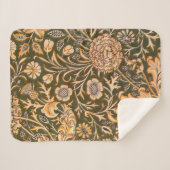 William Morris Cherwell Wallpaper Pattern Sherpa Deken (Voorkant (horizontaal))