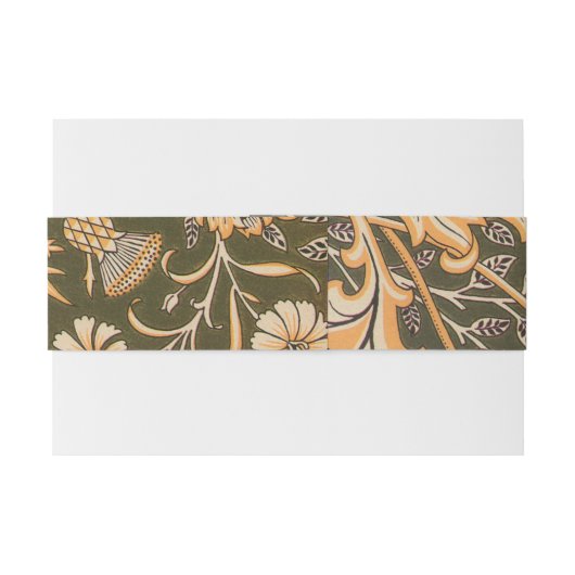 William Morris Cherwell Wallpaper Pattern Uitnodigingen Wikkel (Achterkant Voorbeeld)