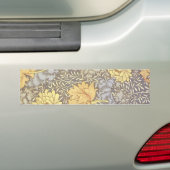 William Morris Chrysanthemum  Bloem Bumpersticker (Op auto)