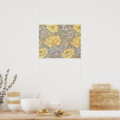William Morris Chrysanthemum  Bloem Poster (Keuken)