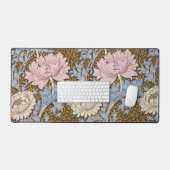William Morris Chrysanthemum Bloemen Patroon Bureaumat (Keyboard & Muis)