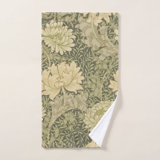 William Morris Chrysanthemum Fleur d'âge (Serviette à main)