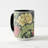 William Morris Chrysanthemum  Floral Art Mok (Voorkant links)