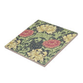 William Morris Chrysanthemum Floral Art Tegeltje (Zijkant)