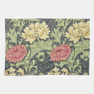 William Morris Chrysanthemum Floral Art Theedoek