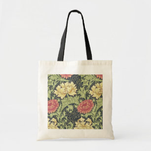 William Morris Chrysanthemum  Floral Art Tote Bag