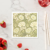 William Morris Chrysanthemum Floral Pattern Servet (Insitu)