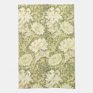 William Morris Chrysanthemum Floral Pattern Theedoek