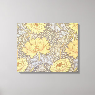 William Morris Chrysanthemum Moeder Bloemen Canvas Afdruk