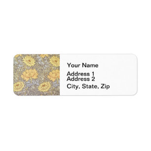 William Morris Chrysanthemum Moeder Bloemen Etiket