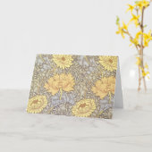 William Morris Chrysanthemum Moeder Bloemen Kaart (Gele Bloem)