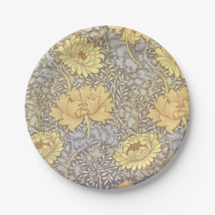 William Morris Chrysanthemum Moeder Bloemen Papieren Bordje