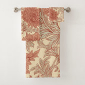 William Morris Chrysanthemum Motif Serviette de ba (En situation)