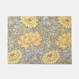 William Morris Chrysanthemum Mum Bloemen Deurmat