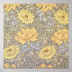 William Morris Chrysanthemum Mum Bloemen Poster