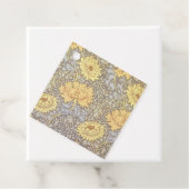 William Morris Chrysanthemum Mum Flowers Bedankjes Labels (In situ)