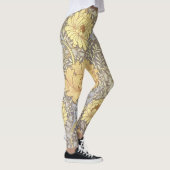 William Morris Chrysanthemum Mum Flowers Leggings (Rechts)
