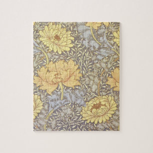 William Morris Chrysanthemum Mum Flowers Legpuzzel