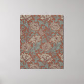 William Morris Chrysanthemum  Pattern Canvas Afdruk (Voorkant)