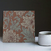 William Morris Chrysanthemum Pattern Ceramic Tile Tegeltje