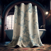 William Morris Chrysanthemum Pattern Douchegordijn