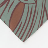 William Morris Chrysanthemum Pattern Fleece Blanke Deken (Hoek)