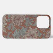 William Morris Chrysanthemum Pattern iPhone Case Hoesje (Achterkant horizontaal)