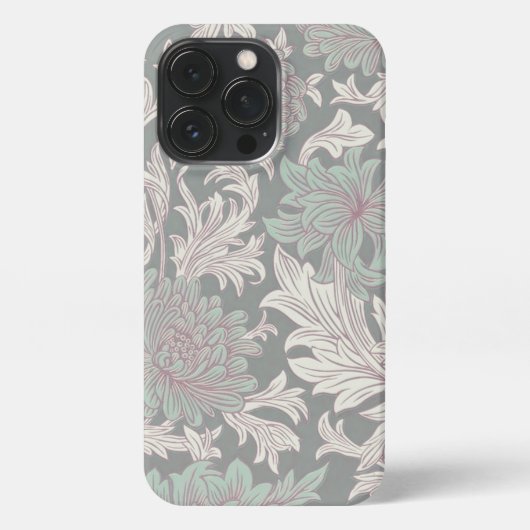 William Morris Chrysanthemum Pattern iPhone Case iPhone Hoesje (Achterkant)