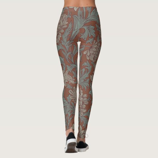 William Morris Chrysanthemum Pattern Leggings (Achterkant)