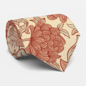 William Morris Chrysanthemum Pattern Stropdas (Opgerold)