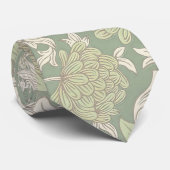 William Morris Chrysanthemum Pattern Stropdas (Opgerold)