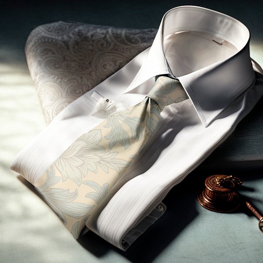 William Morris Chrysanthemum Pattern Stropdas