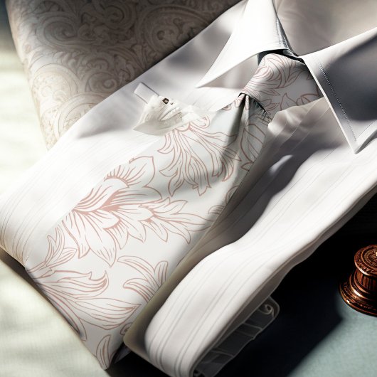 William Morris Chrysanthemum Pattern Stropdas