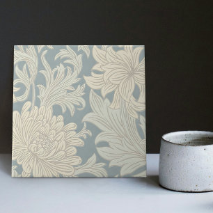William Morris Chrysanthemum Pattern Tegeltje