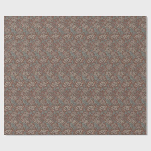 William Morris Chrysanthemum Pattern Wrapping Pape Cadeaupapier (Vlak)