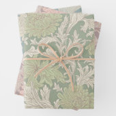 William Morris Chrysanthemum Pattern Wrapping Pape Inpakpapier Vel (In situ)