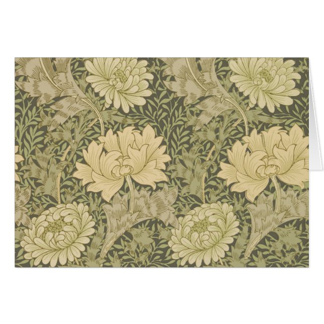 William Morris Chrysanthemum Sage Flower (Voorkant Horizontaal)