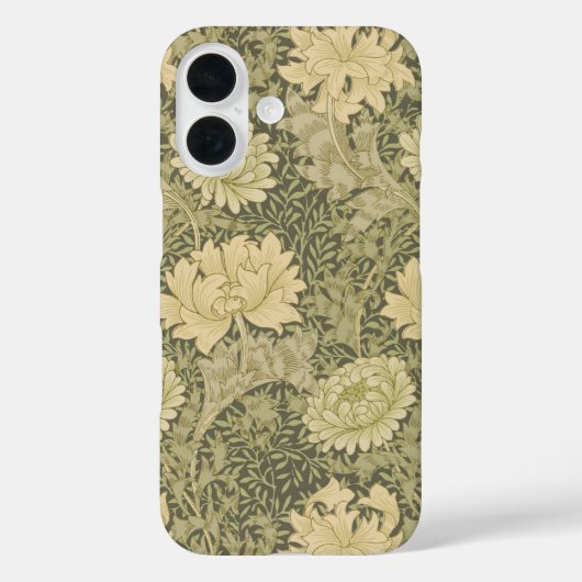 William Morris Chrysanthemum Sage Flower Case-Mate iPhone Case (Achterkant)