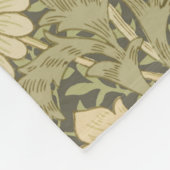 William Morris Chrysanthemum Sage Flower Fleece Deken (Hoek)