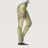 William Morris Chrysanthemum Sage Flower Leggings (Rechts)