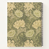 William Morris Chrysanthemum Sage Flower Notitieboek (Achterkant)