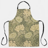 William Morris Chrysanthemum Sage Flower Schort (Voorkant)