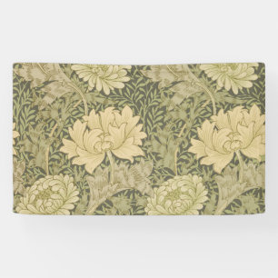 William Morris Chrysanthemum Sage Flower Spandoek