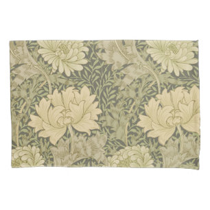 William Morris Chrysanthemum Salie Bloem Kussensloop