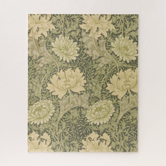 William Morris Chrysanthemum Salie Bloem Legpuzzel (Verticaal)