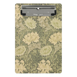 William Morris Chrysanthemum Salie Bloem Mini Klembord