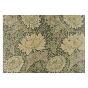 William Morris Chrysanthemum Salie Bloem Snijplank
