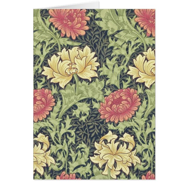William Morris Chrysanthemum Vintage Floral Art (Devant)