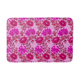 William Morris Chrysanthemums, Bourgogne en roze Badmat